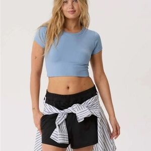 Light blue Aerie crop top